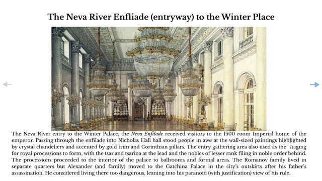 Slide 8: The Neva River Enfliade (entryway) to the Winter Place