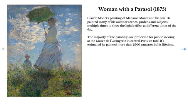 Slide 40: Woman with a Parasol (1875)