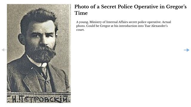 Slide 11: Photo of a Secret Police Operative in Gregor’s