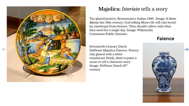 Slide 23: Majolica: Istoriato tells a story
