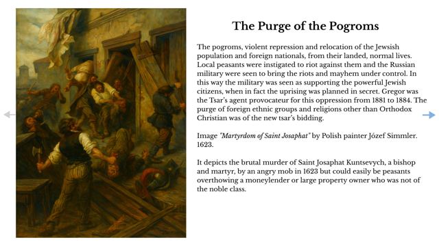 Slide 15: The Purge of the Pogroms
