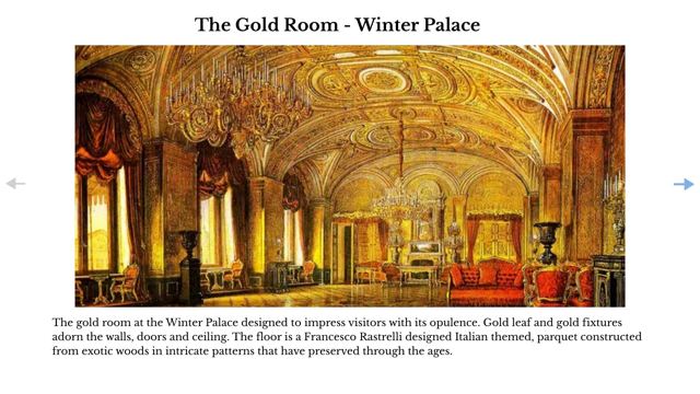 Slide 14: The Gold Room - Winter Palace