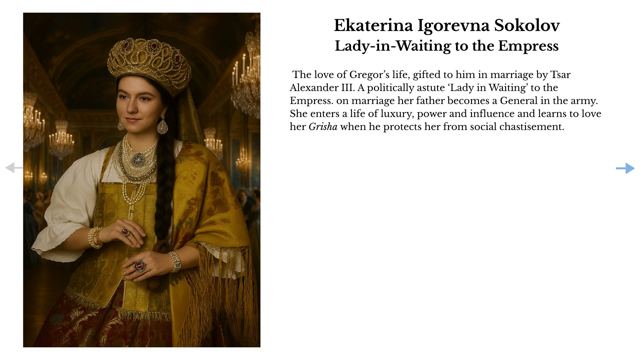 Slide 37: Ekaterina Igorevna Sokolov — Lady-in-Waiting to the Empress