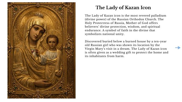 Slide 1: The Lady of Kazan Icon