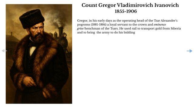 Slide 13: Count Gregor Vladimirovich Ivanovich